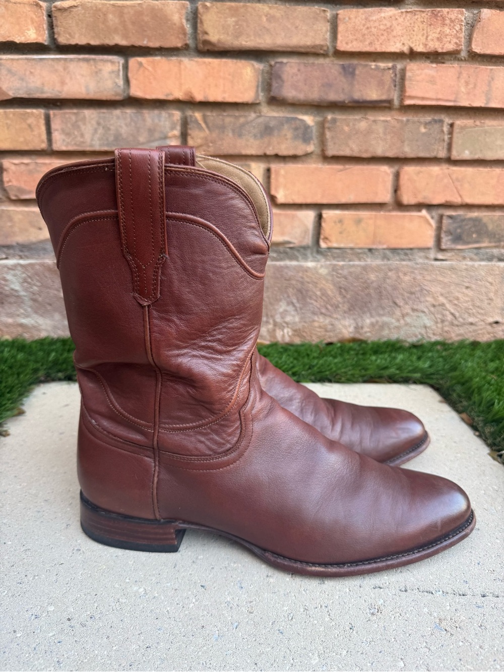 Tecovas Men’s Cowboy Boots — The Earl — Scotch Brown Leather — Size 14D